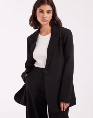 ASOS DESIGN tailored relaxed blazer in black